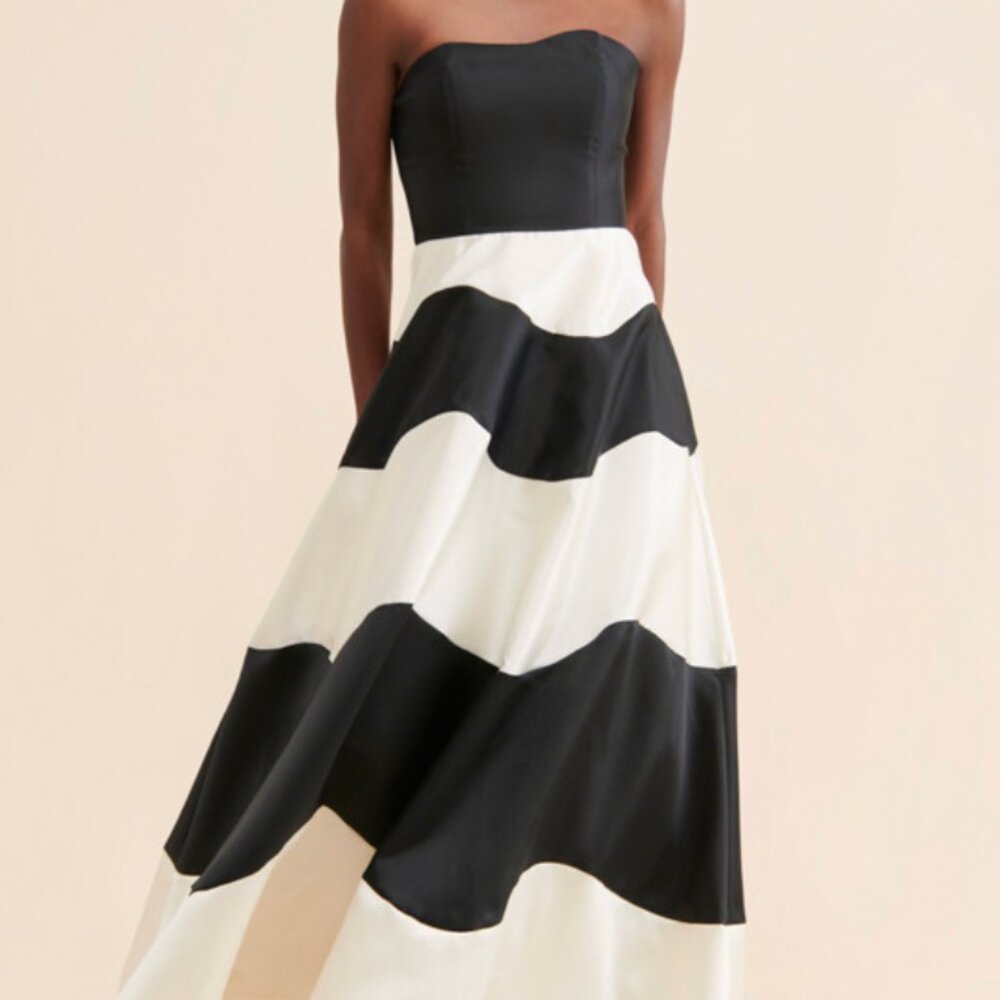 Hutch Strapless Colorblock Maxi Dress
